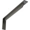 Ekena Millwork Embrey Steel Bracket, Hammered Gray 2"W x 20"D x 6 1/2"H BKTM02X20X06EBHGY - alternate 1